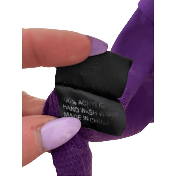 Cejon Purple Women's Acrylic One Size Shrug  Preppy Old Money Quiet Luxury - Picture 4 of 4